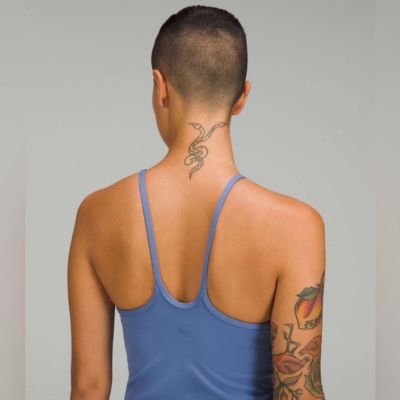 Lululemon | Lightweight High-Neck Yoga Tank Top | Water Drop Blue | Size 2 - Picture 5 of 10